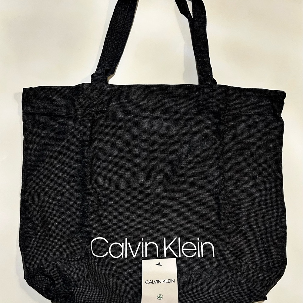 Calvin Klein Black 87% Recycled Materials Tote Bag